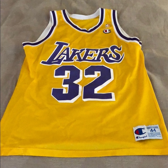 magic johnson champion jersey